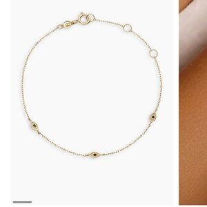 Gorjana Fine Evil Eye Bracelet